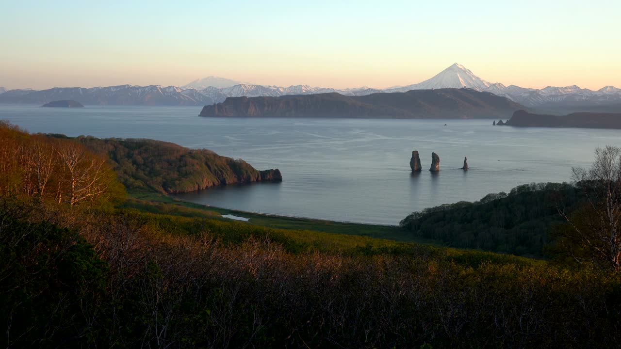 Stunning summer landscape of Pacific Coast of Kamchatka Region