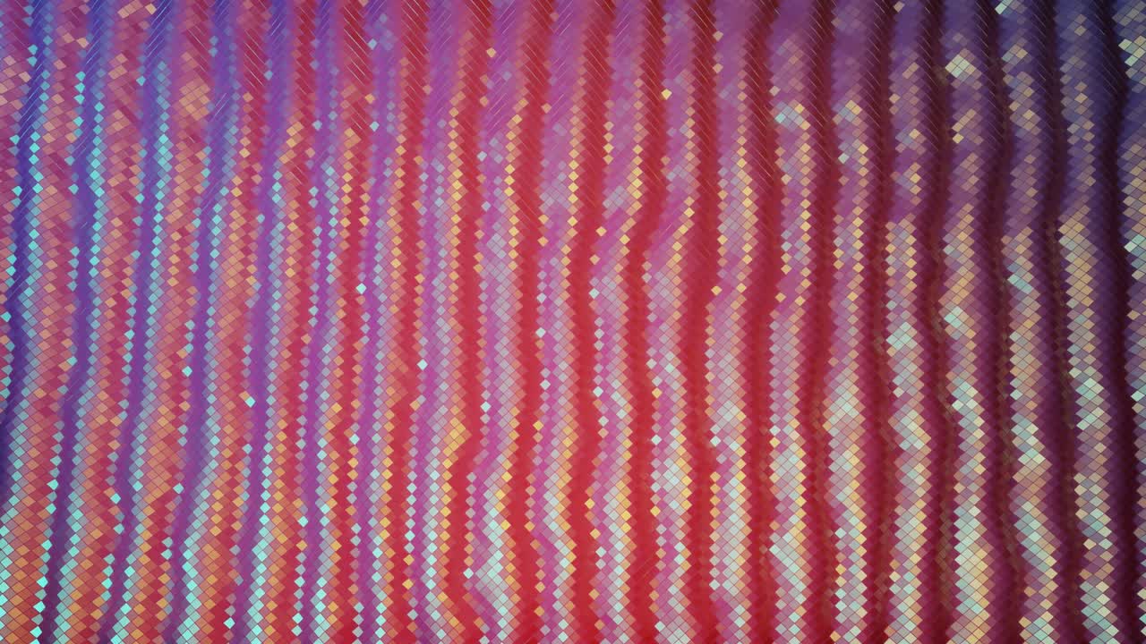 estilo creativo abstracto bajo fondo poli en 4k. ondas abstractas se mueven en superficie brillante en bucle. animación suave y sin costuras. simple geometría minimalista bg. colores rojos