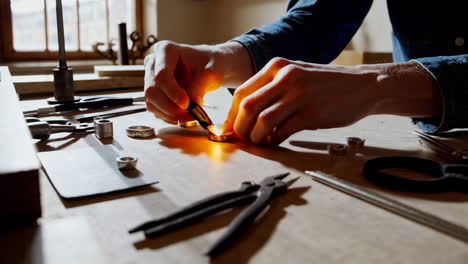 jewelry making process - detailing the design