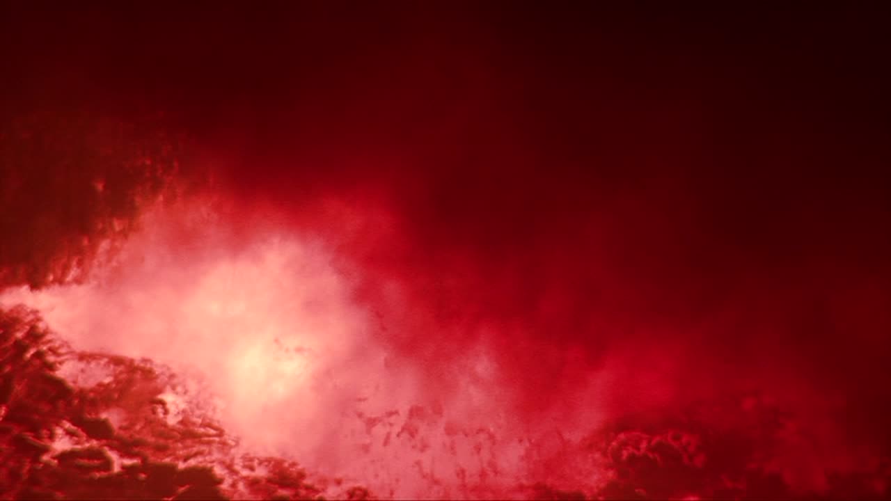 콩고민주공화국 밤에 니라공고 화산 폭발 2