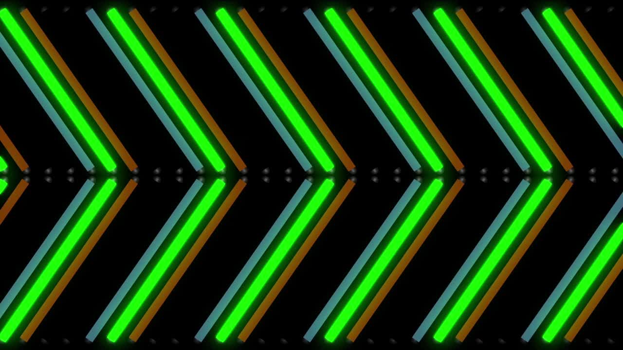 Abstract Neon Arrow Pattern