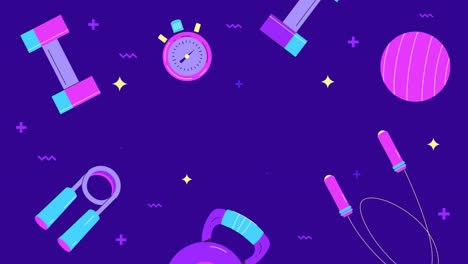 gráfico de movimiento de entrenamiento de gimnasio twitch fondo