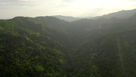 Video-Aéreo-De-Drones-Sobre-Una-Jungla-Verde-En-Un-Cálido-País-Extranjero-Tropical-4