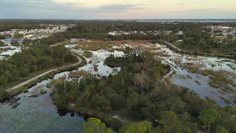 vista desde un avión no tripulado de la reserva de powell creek