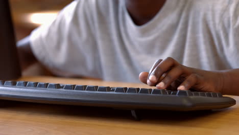 pupil in computer class at school