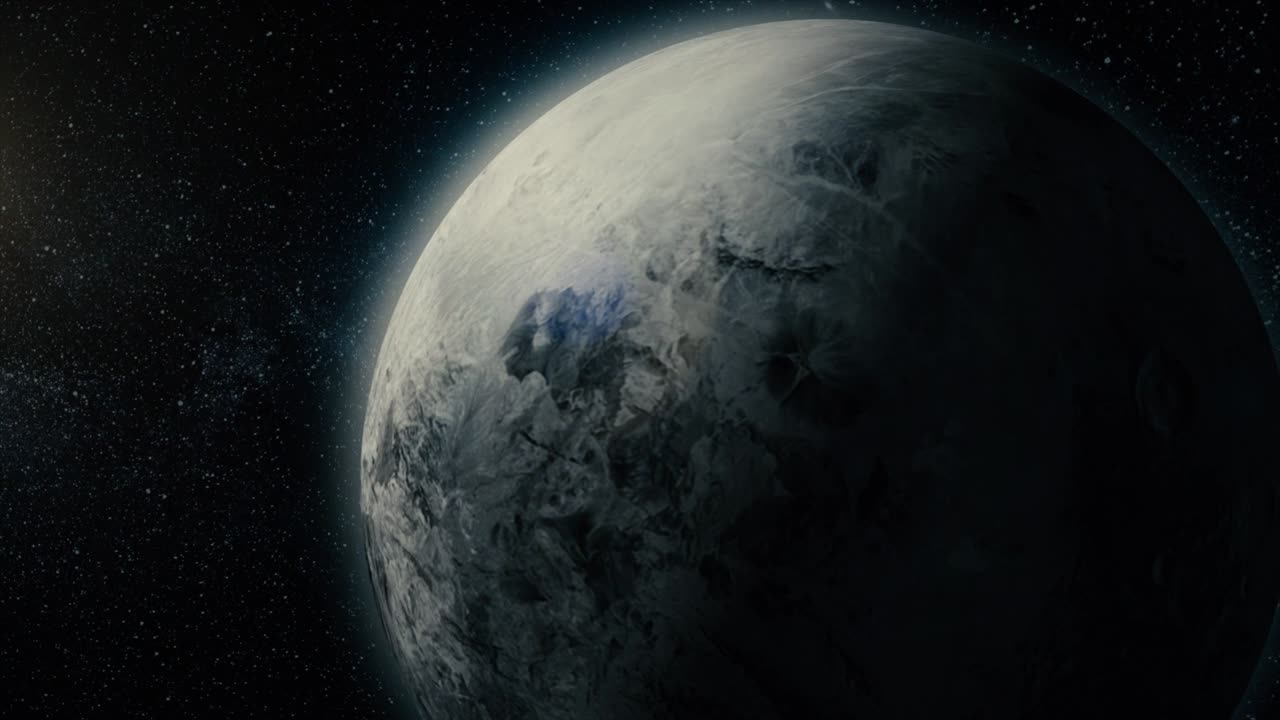 planeta gigante de gas. belleza del espacio profundo. miles de millones de galaxias en el universo. increíblemente hermoso. ganímedes