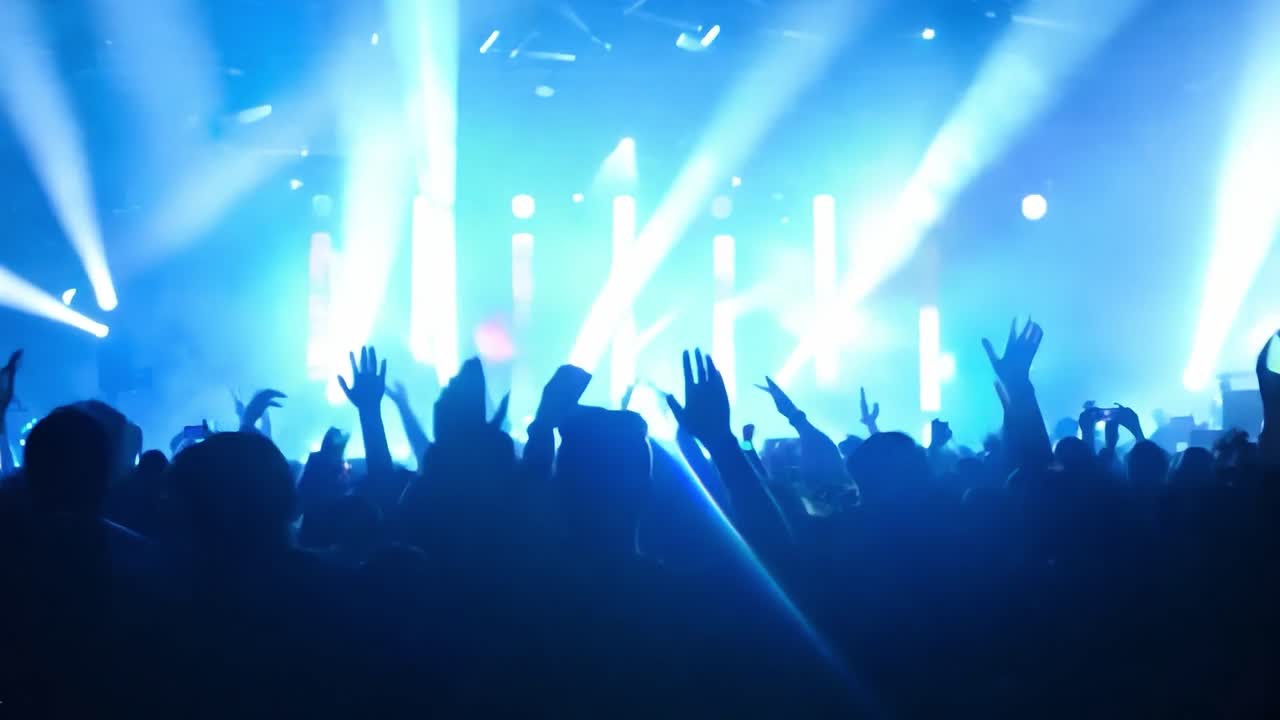 Folla di persone che si gode un concerto a un festival musicale