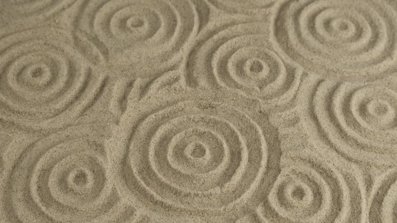 모래에 많은 원을 는 모래의 원형 질감 가까운  배경