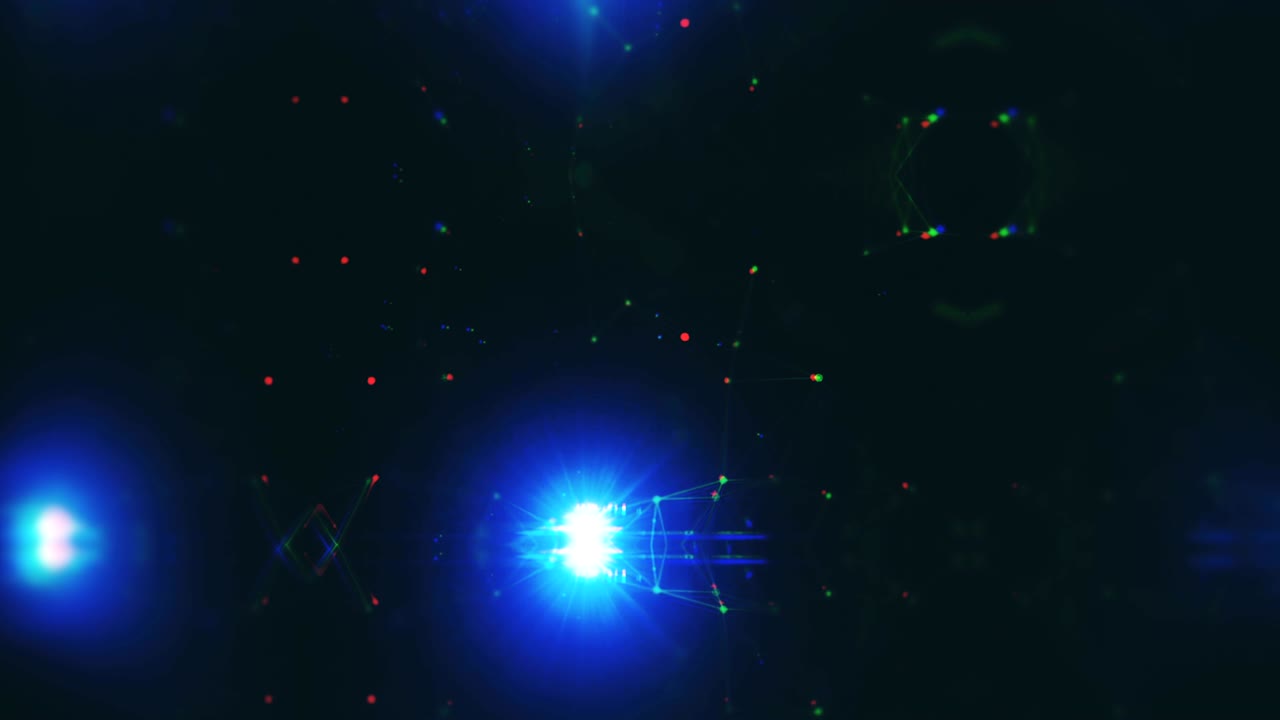 animación de fondo de partículas abstractas de 4k