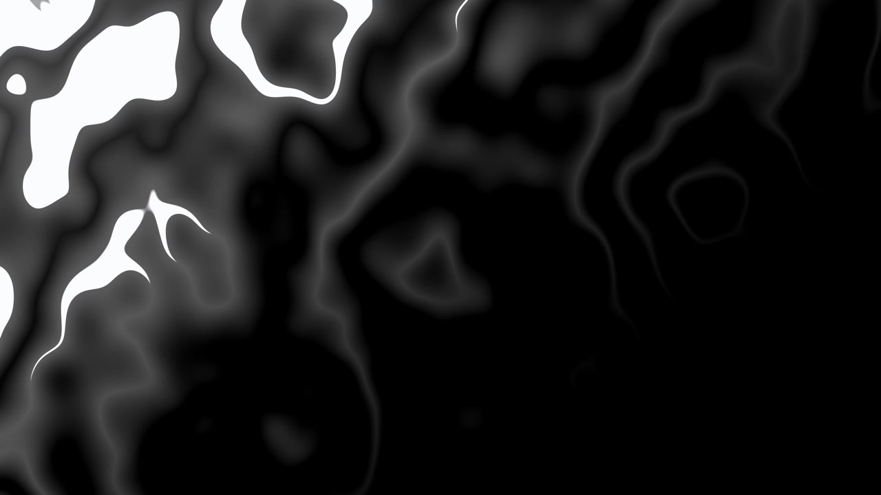 Effetto di transizione liquido astratto con flusso di inchiostro bianco e nero