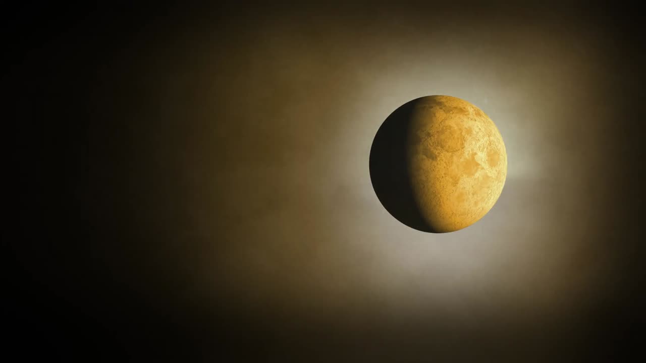 луна и облака дыма