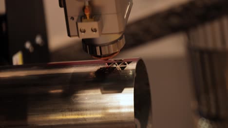 cnc laser and gas cutting of metal, modern industrial technology.