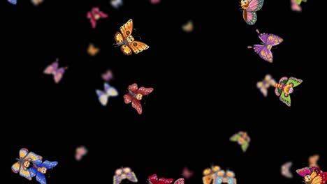 vibrant butterflies gracefully flutter across the screen