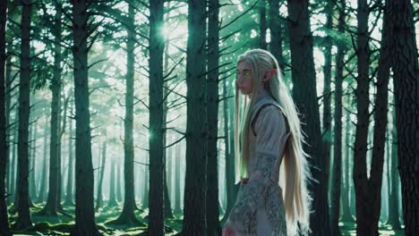 elf in a forest