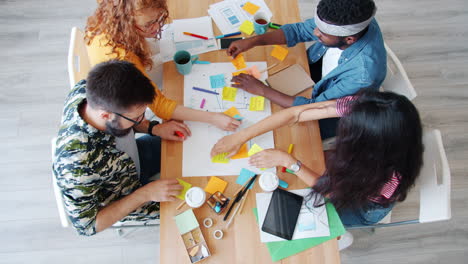 sesión de lluvia de ideas en equipo