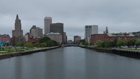 timelapse of providence rhode island skyline in new england