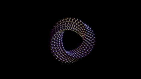 animación de bucle abstracto de un círculo infinito