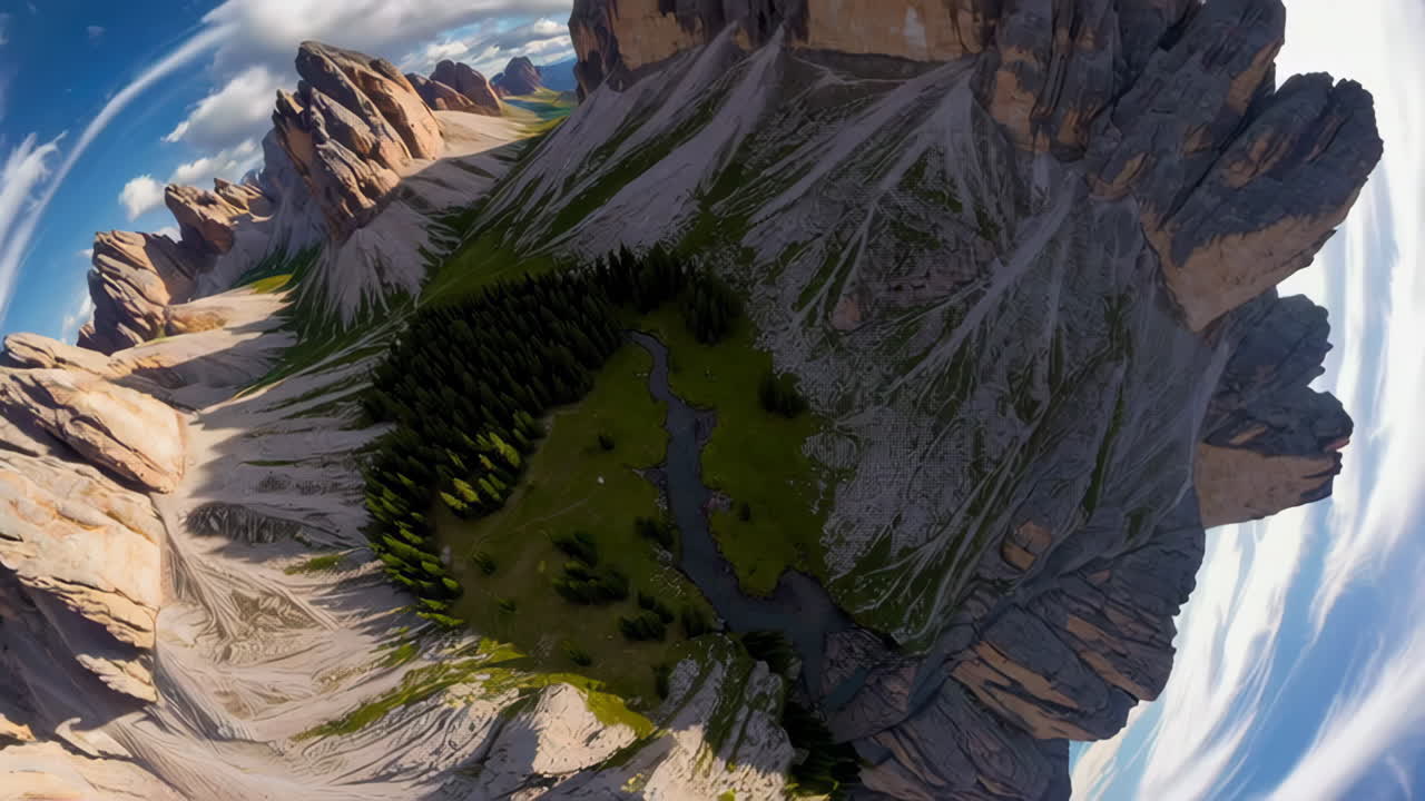 Dolomites Mountain Panorama