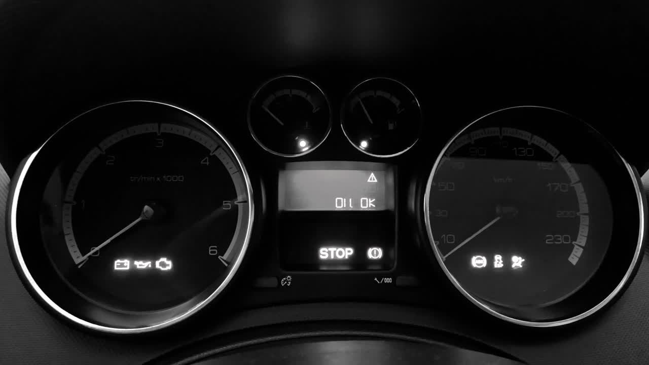 드  자동차 경고 조명 기호 및 자동차 대시보드 표시