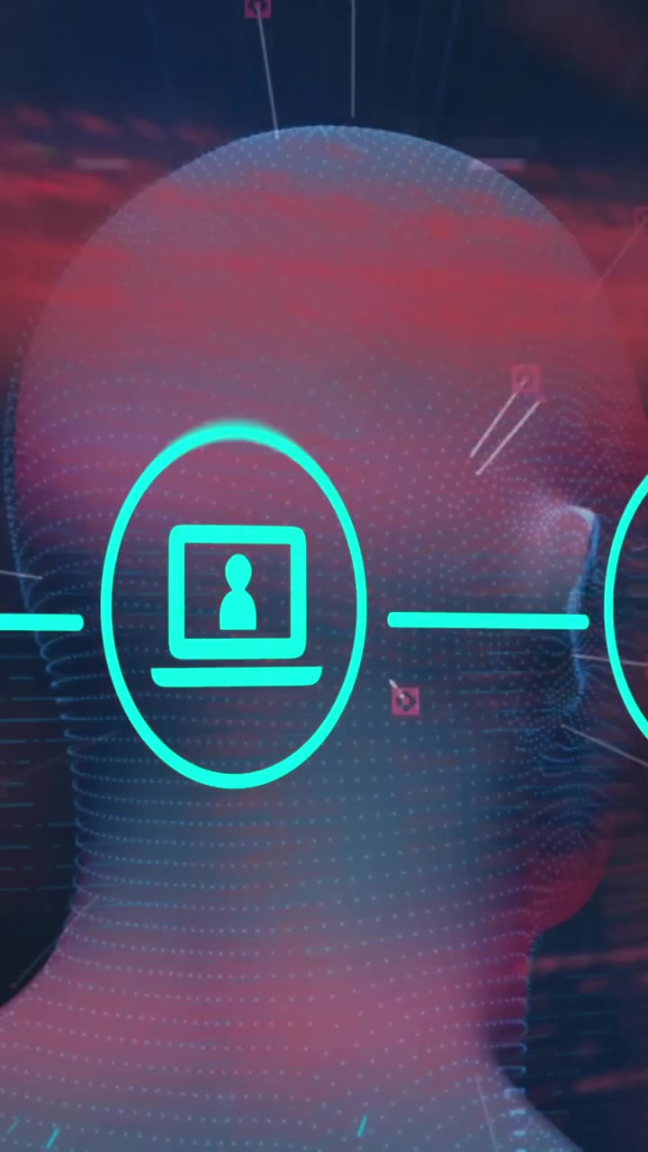 Animation of qr code over binary code