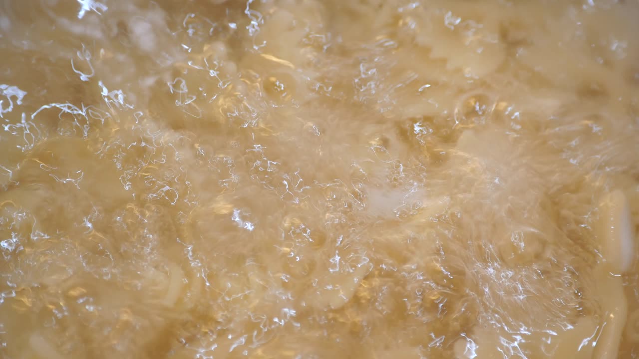 Pasta Boiling in Hot Water