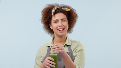 happy woman, smoothie and diet for lose weight