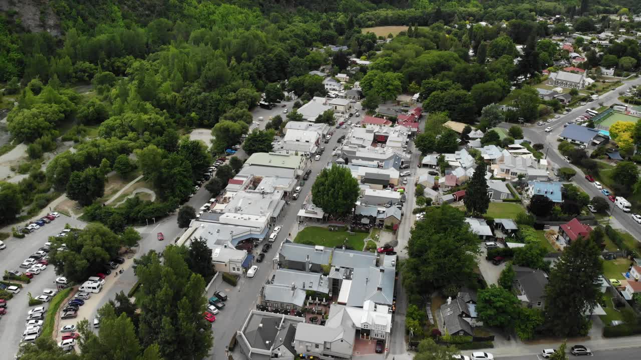 paisaje urbano de arrowtown, isla del sur, nueva zelanda