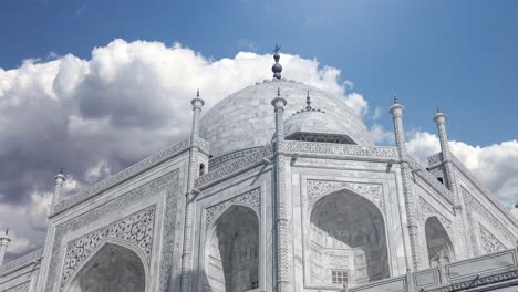 central building of the taj mahal complex, time-lapse footage, agra, india