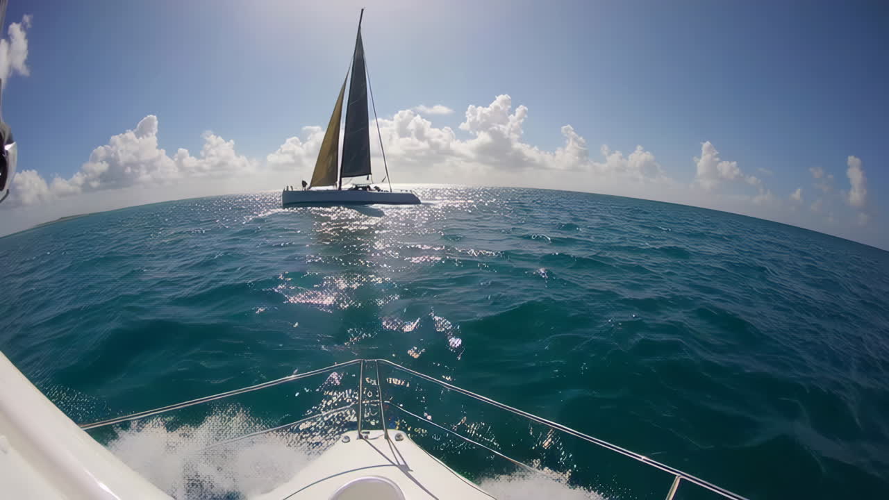 yate de vela en el océano