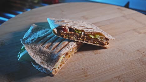 Rack-Focus-On-Low-Calorie-Ground-Turkey-Quesadilla-Ready-To-Eat