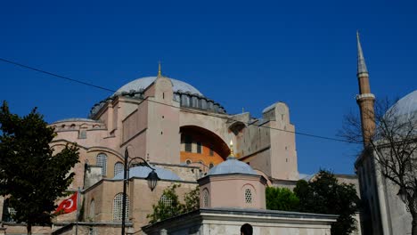 general view hagia sophia mosque from outside