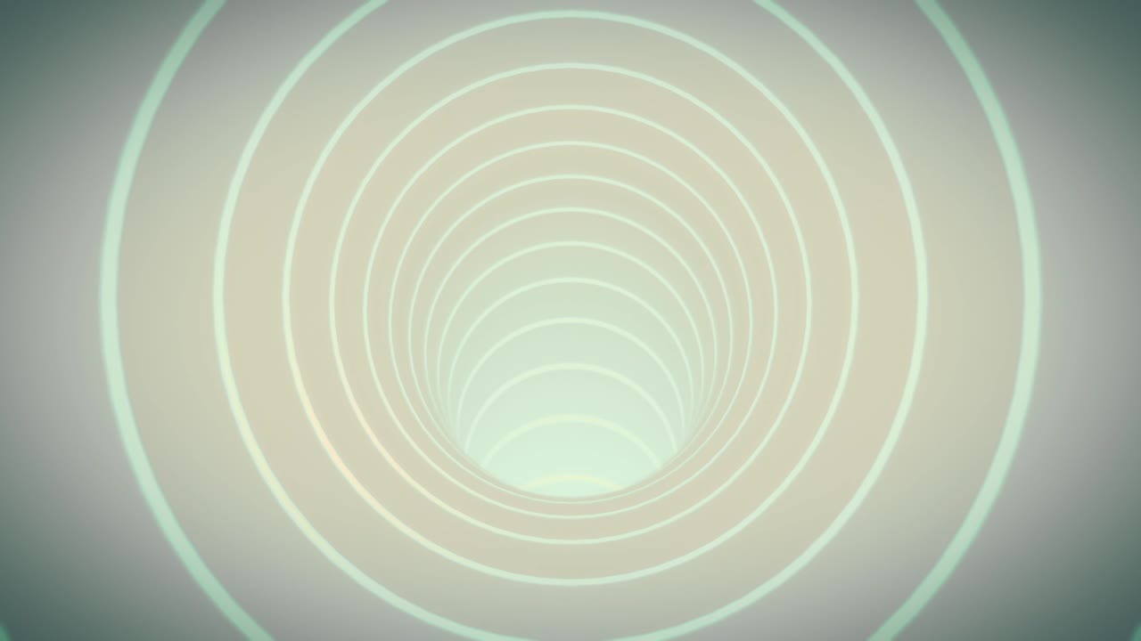 추상적인 루프 투르코이즈의 터널