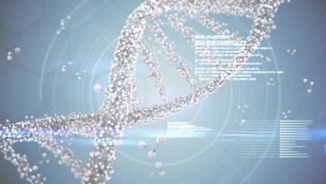 Animation-Des-DNA-Strangs-Und-Wissenschaftliche-Datenverarbeitung