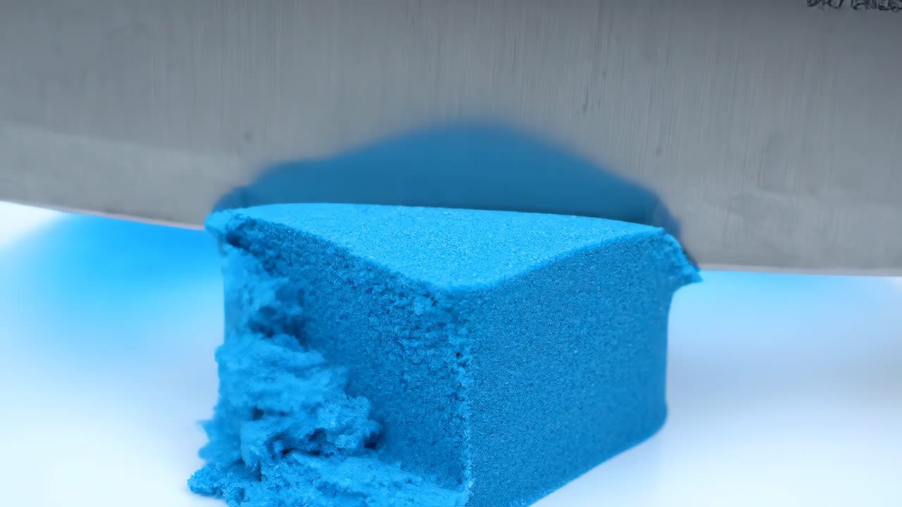 Cutting Blue Kinetic Sand