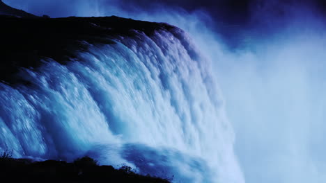 niagara canadian falls at night