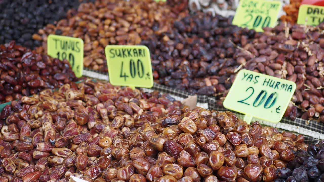 Dried Dates at a Market