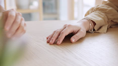 love and hands of couple together in support