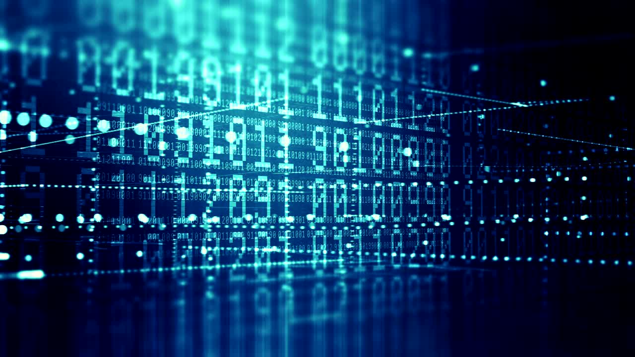 big data en informatietechnologie video achtergrond