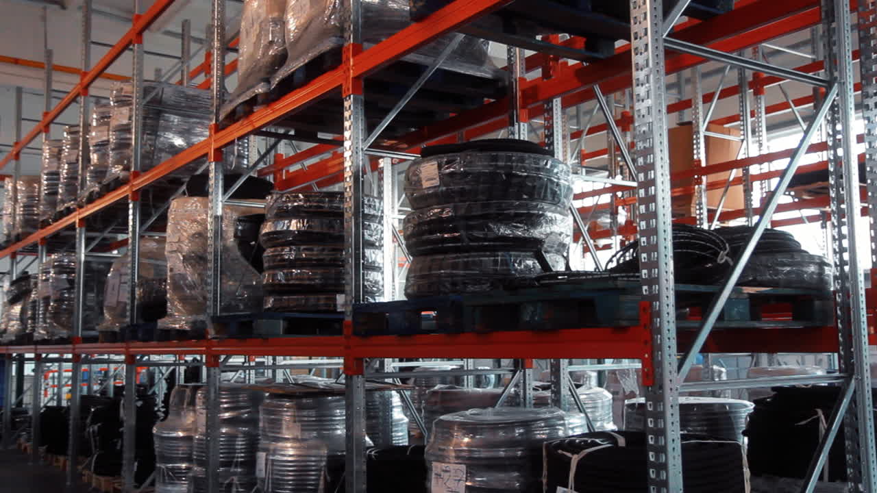 almacén de bienes industriales, sistema de distribución logística, almacén de fábrica