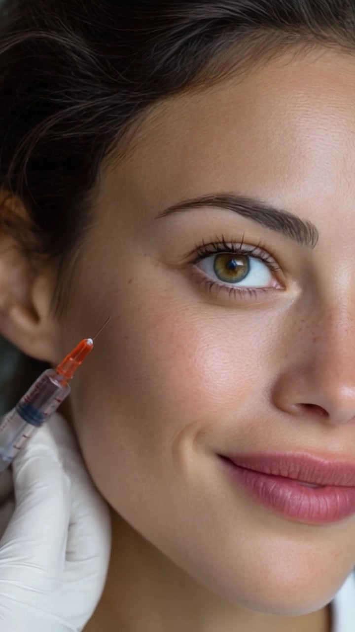Esplorando la trasformazione: Il percorso di una donna attraverso il miglioramento estetico e la cura di sé con un focus sulla bellezza del viso e sulle tecniche di cura della pelle.