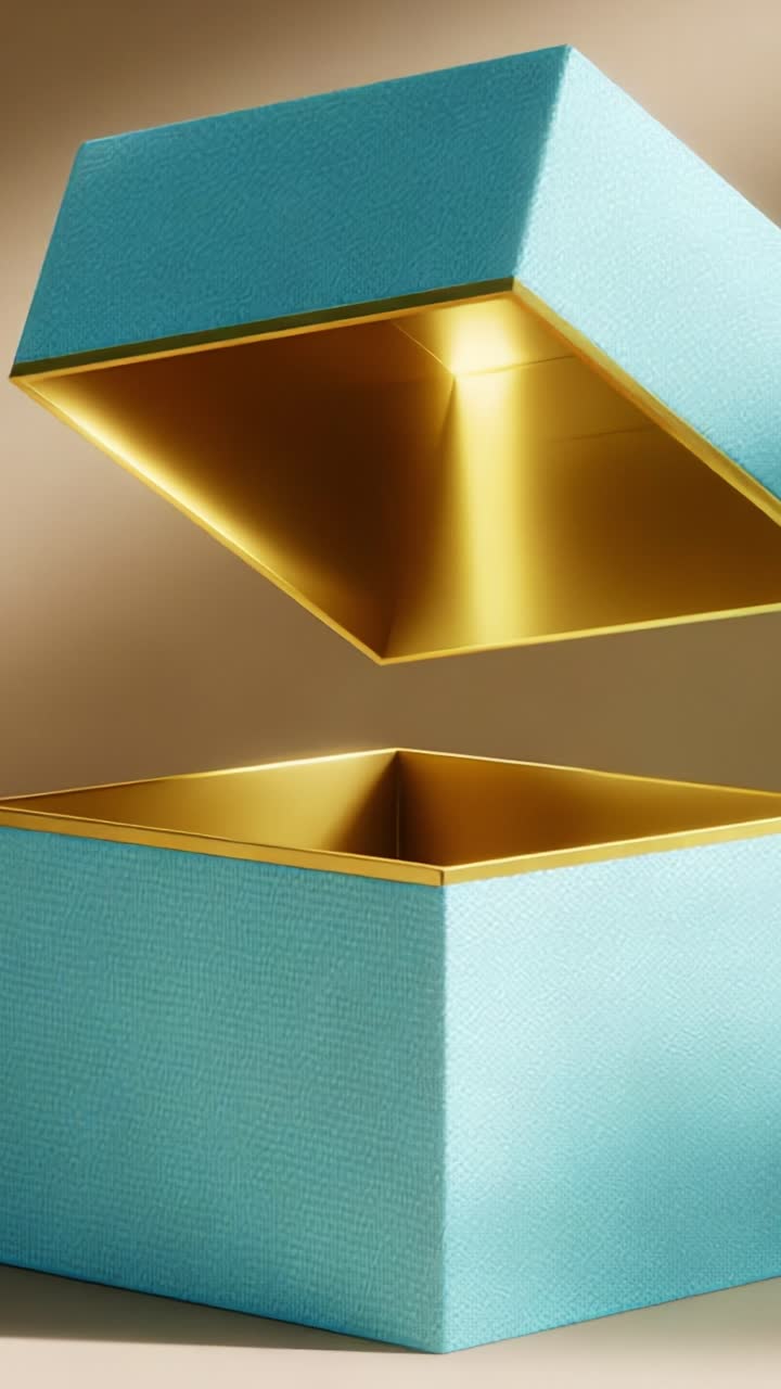 A Stylish Presentation of a Beautifully Crafted Open Gift Box with a Vibrant Inner Lining, Showcasing the Luxurious Textured Finish and Contrasting Features in a Minimalist Setting