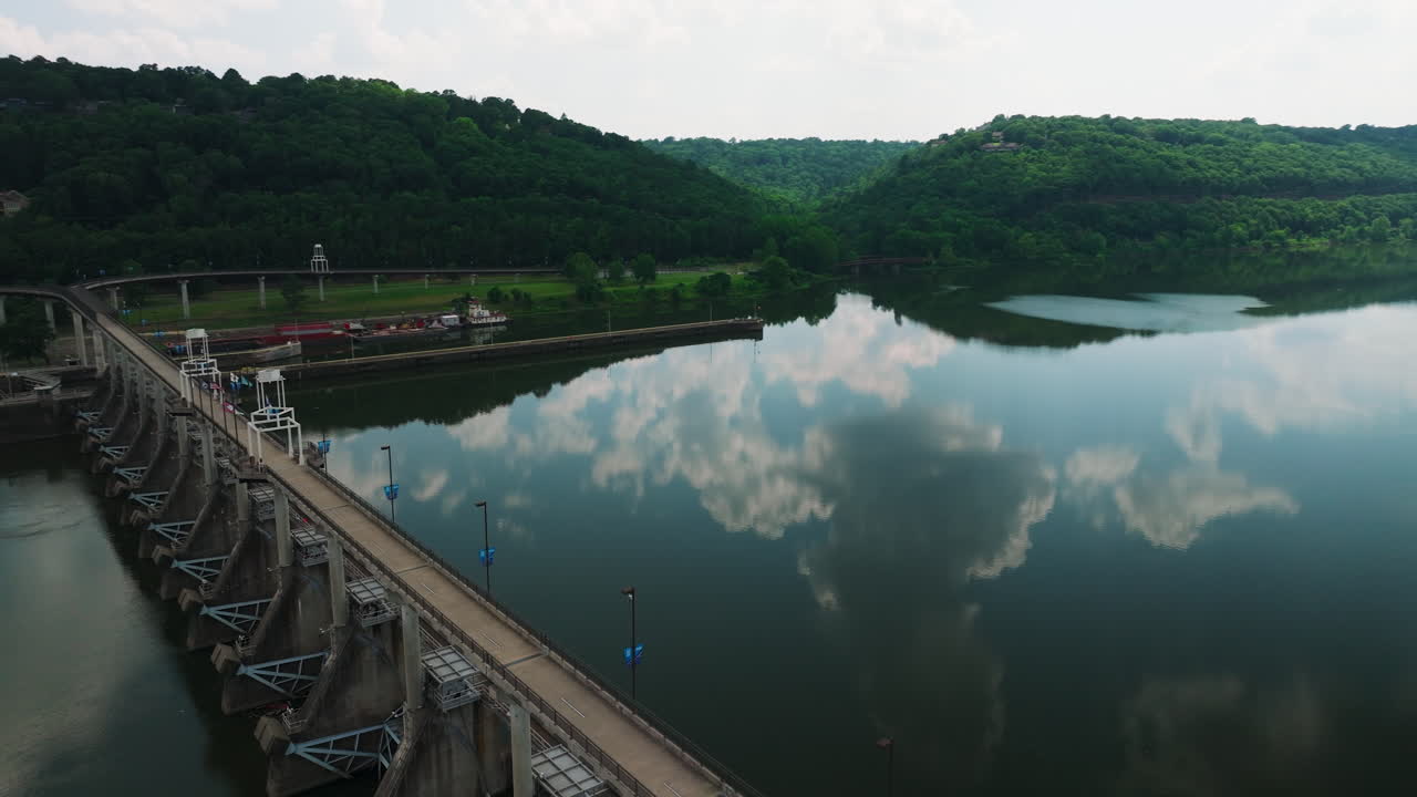 Longest Dam Bridge Over Arkansas River In North Little Rock, Arkansas, USA