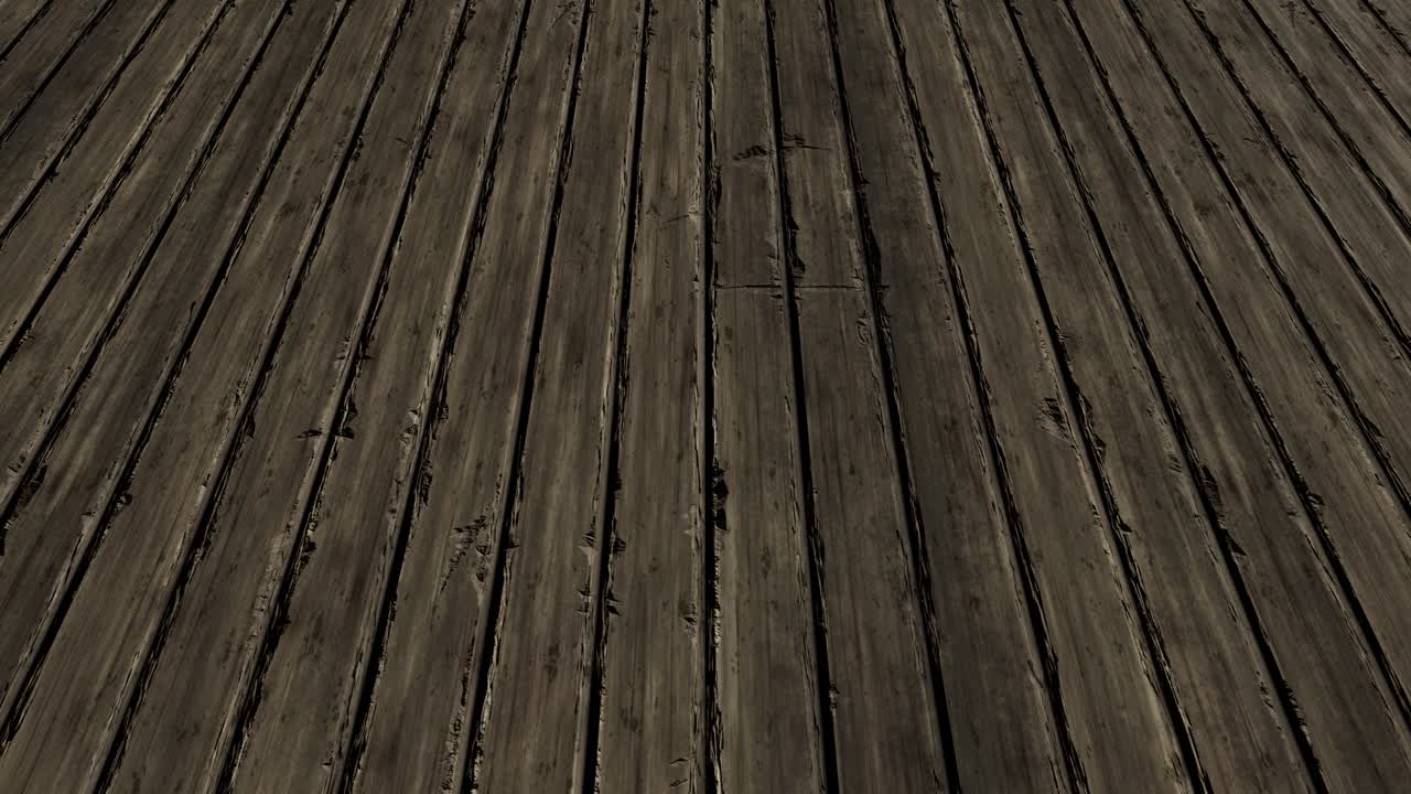 오래된 농촌 목재 바닥판 위의 공중 전망 - 무 루핑