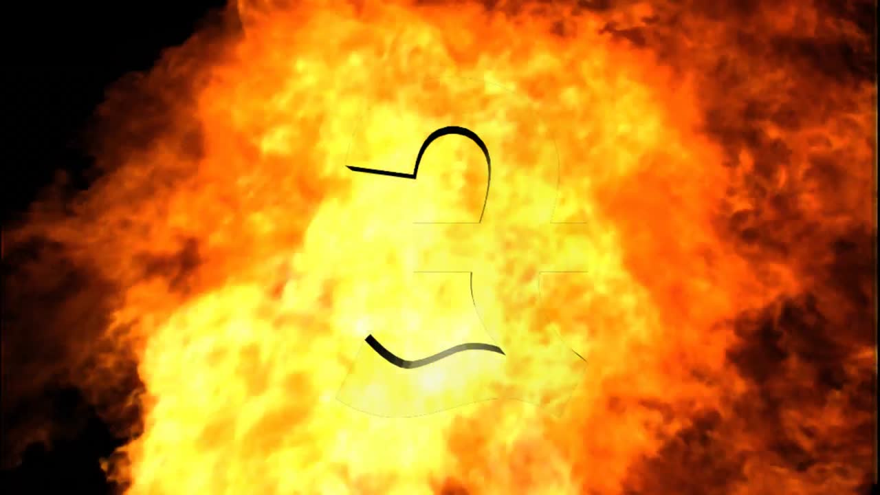 불꽃에  ⁇ 싸인 파운드 기호