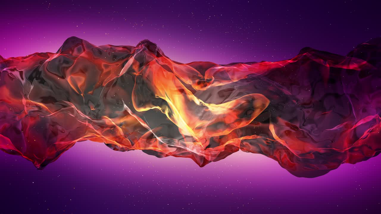 forma líquida abstracta moviéndose y transformándose lentamente. bucle