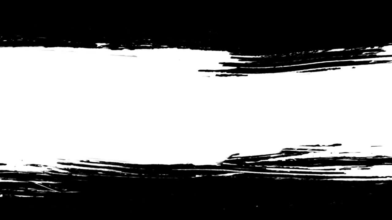 Abstract Black and White Brush Stroke Wipe Transition