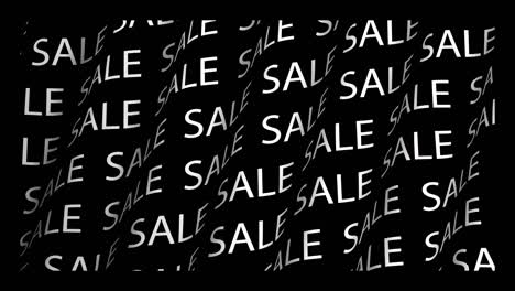 sale - text animation, motion background. 4k sale text animation on black background