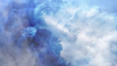 the surface of the moving cumulus clouds in the sky