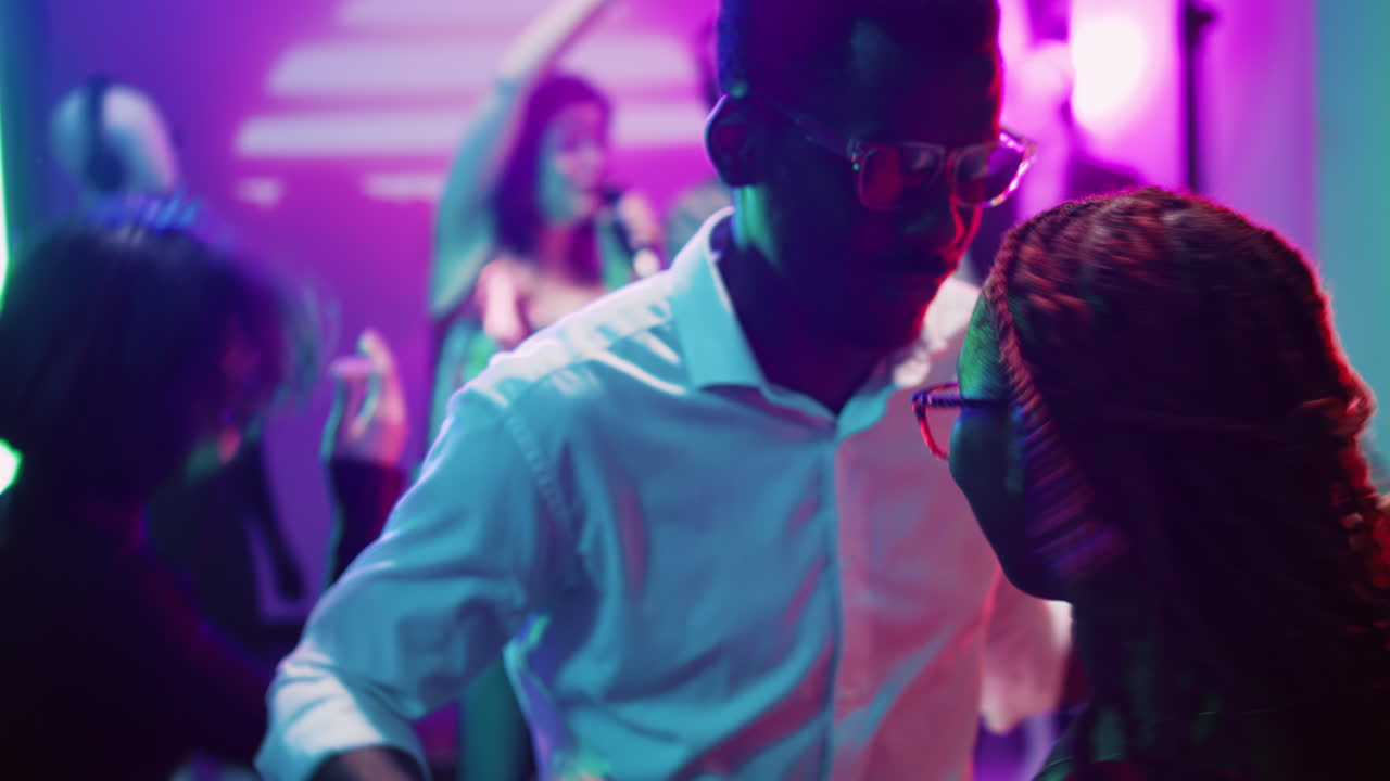 Nightlife party with singer and DJ