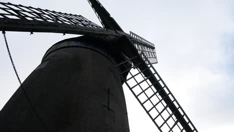 bidston hill vintage countryside windmill flour mill english landmark low angle looking up to sky